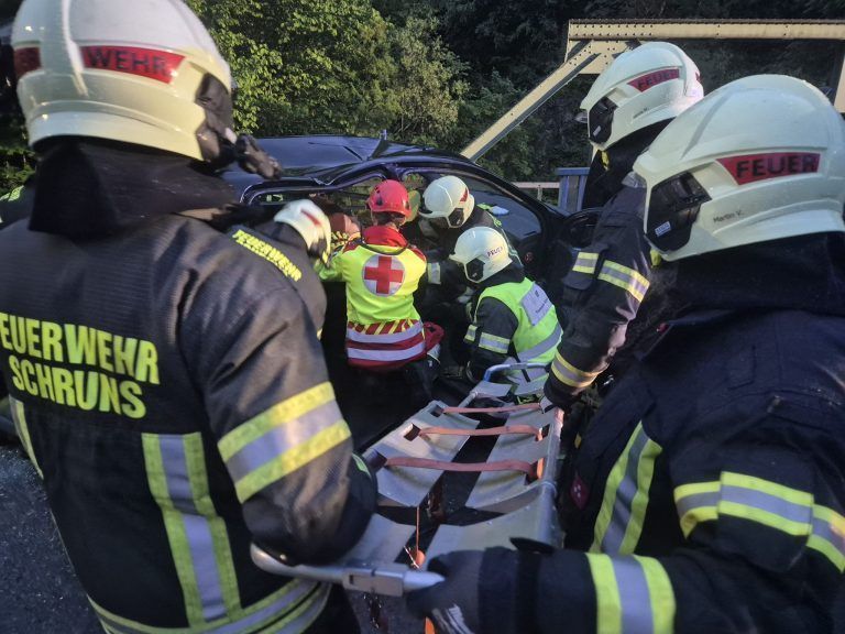 Großübung, Einsatzkräfte, Kaltenbrunnen, Gantschier, Feuerwehr, Rotes Kreuz, MBS