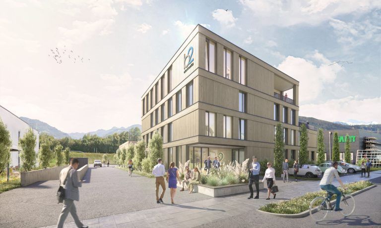 Betriebsgebiet Römergrund, Baustelle, Neubau