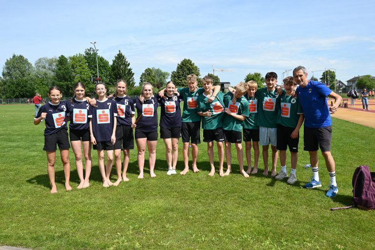 Leichtathletik-Talente im Dreikampf: Die Talenteschule Doren war top motiviert.