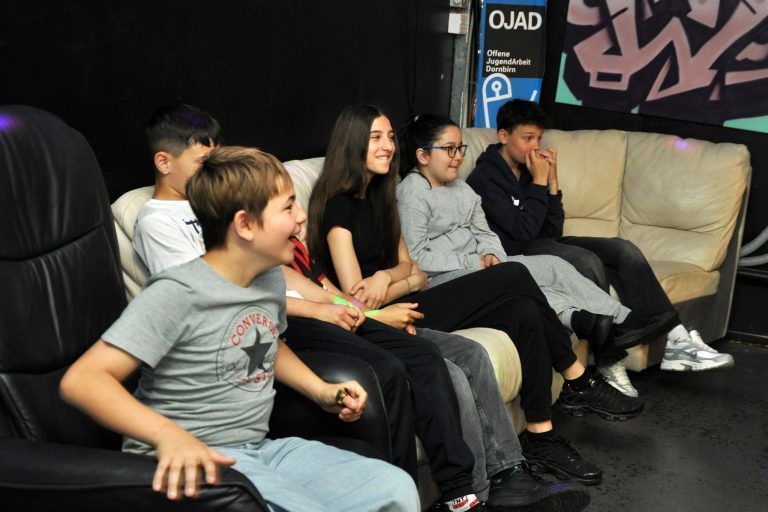 Lernen ohne Druck: Für die Schüler der MS Baumgarten stand der Spaß im Mittelpunkt ihres Besuchs bei der OJAD.