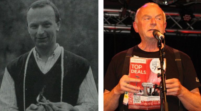 Zehn Stationen für herbstliche Enkel-Tour: Zündschnur war gestern, heute „zündet“ Ulli Troy u. a. mit seiner Hoferitis Lachsalven.