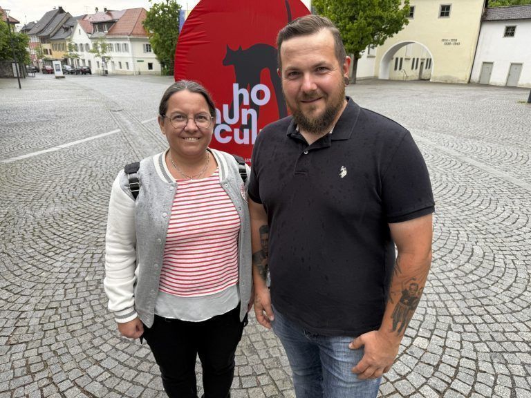 Nina Ruault und Erik Winkler waren bestens gelaunt
