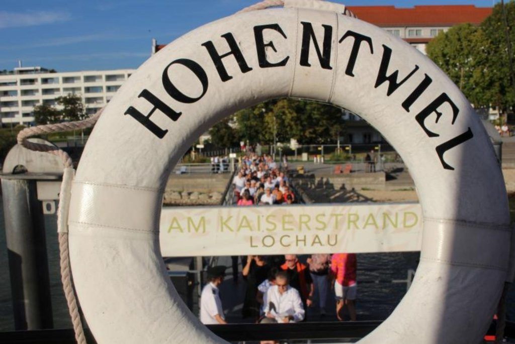Niedrigwasser „behindert“ Hohentwiel