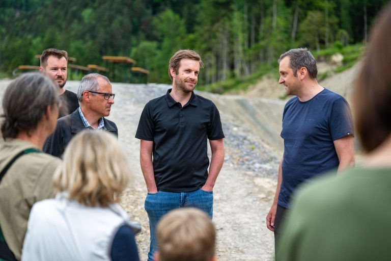 Wiederaufforstung nach Hangrutsch in Hochreute, Hörbranz