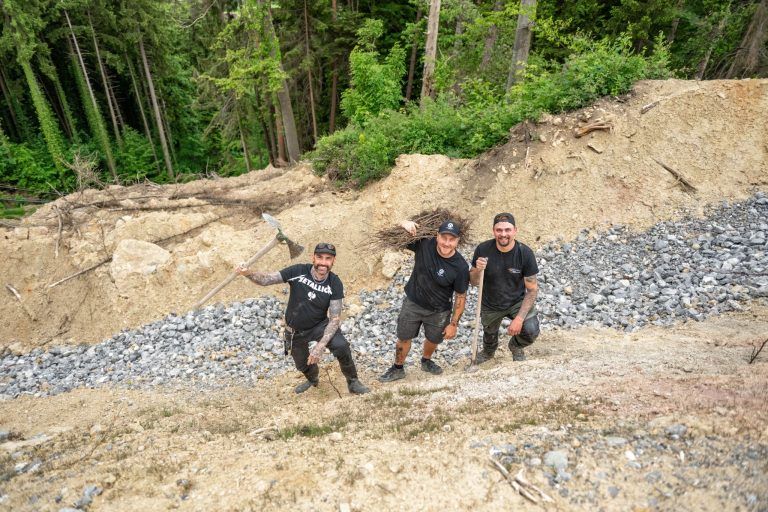 Wiederaufforstung nach Hangrutsch in Hochreute, Hörbranz