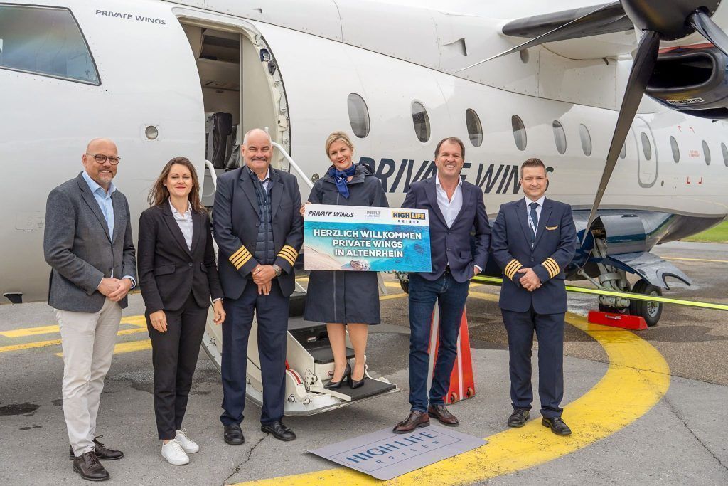 Private Wings am Flughafen Altenrhein gelandet