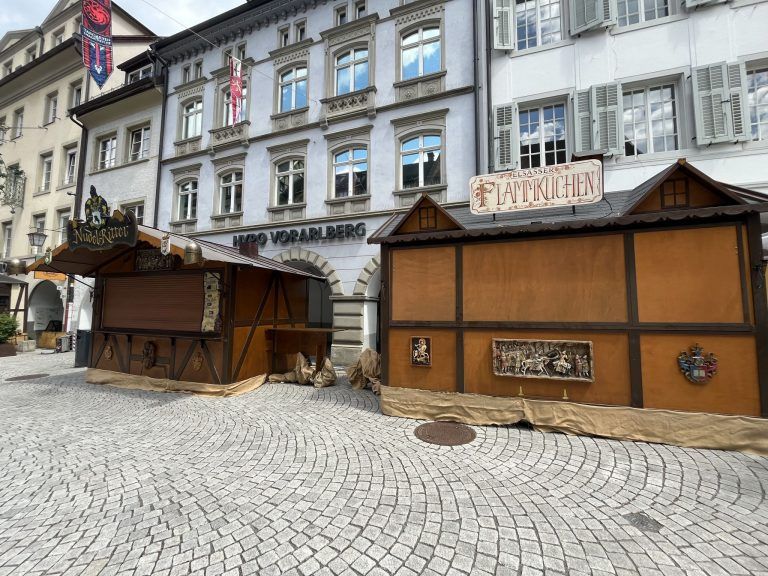 Aufbau Montfortspektakel
