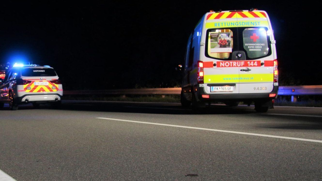Schwerer Unfall auf der A14 bei Hohenems