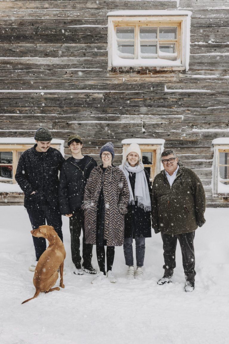 Joschi Walch und Familie