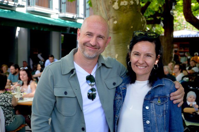 Festpremiere bei Kaiserwetter: Martin und Elisabeth Pögler