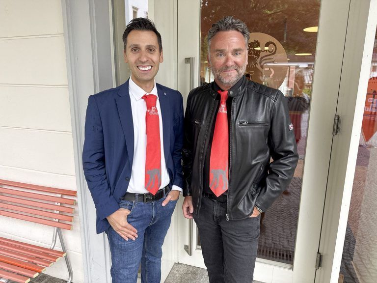 Caterer Christian Stadler und Harald Otti amüsierten sich besten