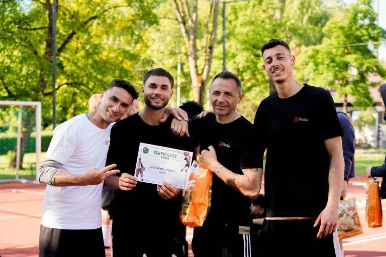 Street Jam im Höhenflug: Die San Severo Rebels jubelten über den Turniersieg.