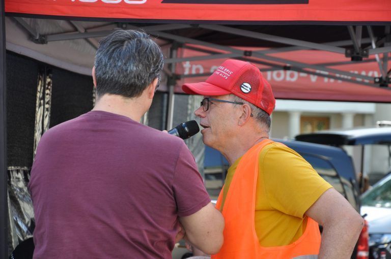 Marktplatz wurde zur Mountainbike-Strecke: Organisationschef Martin Salzmann vom RV Dornbirn zog eine sehr positive Bilanz.