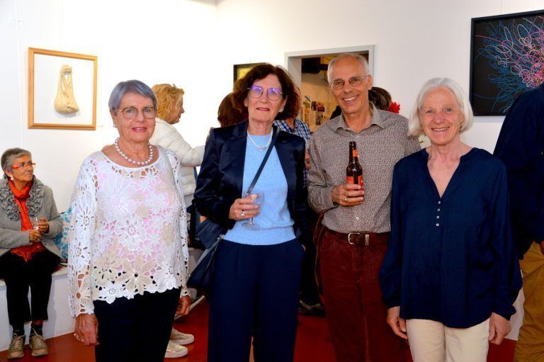 Der Ton macht die Musik: Stehend: Sieglinde Bernegger, Verena Maier, Albert und Beate Zoderer, v. l.
