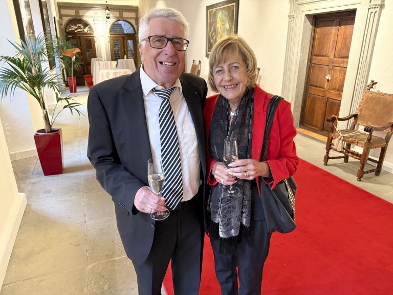 Ursula und August Stöhr beim Aperoempfang