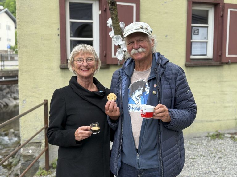 Marieta Sperlich und Helmut King kamen zum m2 Kunst