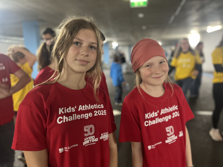 Kids Athletic Cup: Diana Storochouk (links) und Chiara Hermes (rechts)