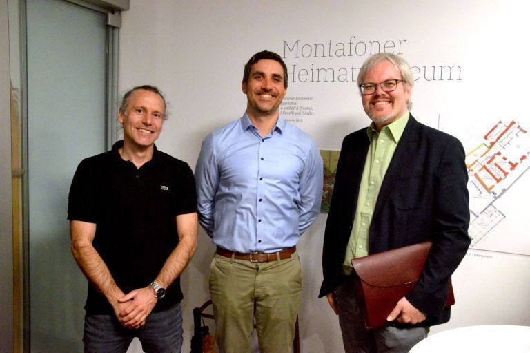 Heimatschutzverein zählt knapp 1000 Mitglieder: Florian Wöß (Bundesdenkmalamt), Museumsdirektor Christoph Walser und Historiker Andreas Brugger