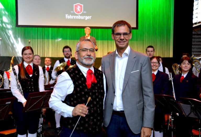 Stimmungsvolles Brauereifest mit Fahrzeugsegnungen: Klaus Melmer, Markus Wallner