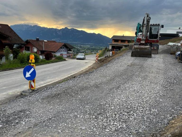 Laternser Straße wird Baustelle: Einspurbetrieb bis Ende 2026 geplant: Sanierung von einem Abschnitt in Batschuns.