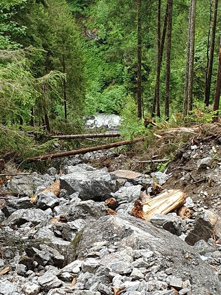 Silbertal, Felssturz, Fellimännlestraße, Sprengung