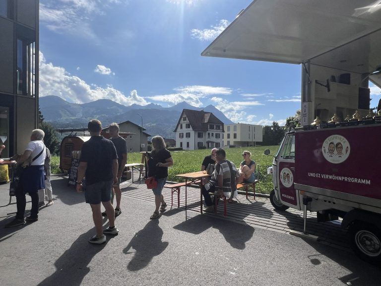Tag der offenen Tür im Gesundheitscampus Bludenz: Versorgt wurden die Besucher von lokalen Anbietern.