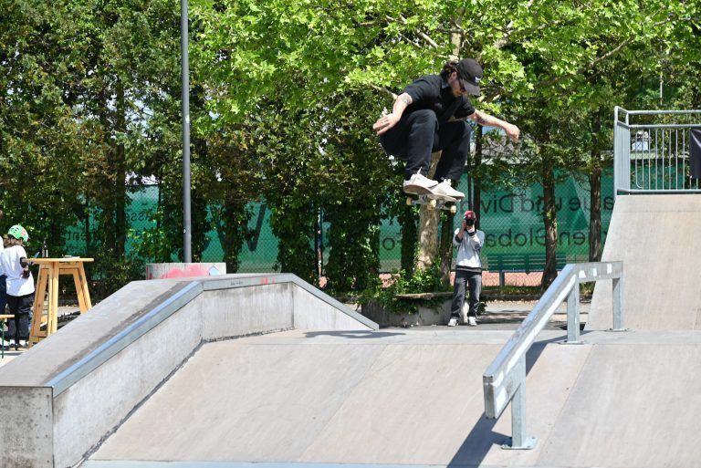 „Skateboarden ist ein Lebensgefühl“: Hoch hinaus ging es für einige beim Contest.