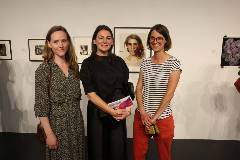 Fotolegendinnen im Flatz Museum: Sarah Schlatter, Bettina Steindl und Verena Fäßler.