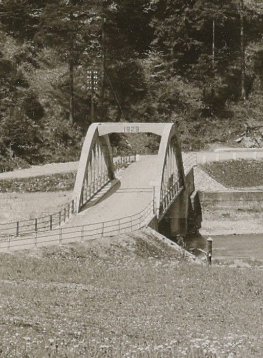 Betonbrücke in Lorüns: Die Eisenbetonbrücke von 1929 nach ihrer Fertigstellung (Foto: VLB Volare)