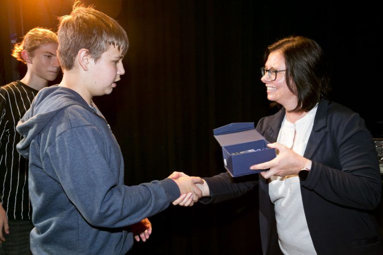 Rankweil am 14.6.2025 Musikschule Jahreskonzert der Musikschule Rankweil- Vorderland im Vinomnasaal. Ehrungen fuer die erfolgreichen Teilnehmer Prima La Musica und Ehrung des Landeswettbewerb podium.jazz.pop.rock durch Bgm. Katharina Woess-Krall