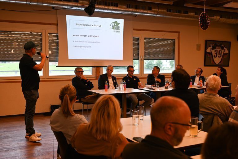Erfreuliches Ergebnis für den EHC Lustenau: Nachwuchsleiter Ralph Kessler gab Einblicke in die Nachwuchsarbeit des Vereins.