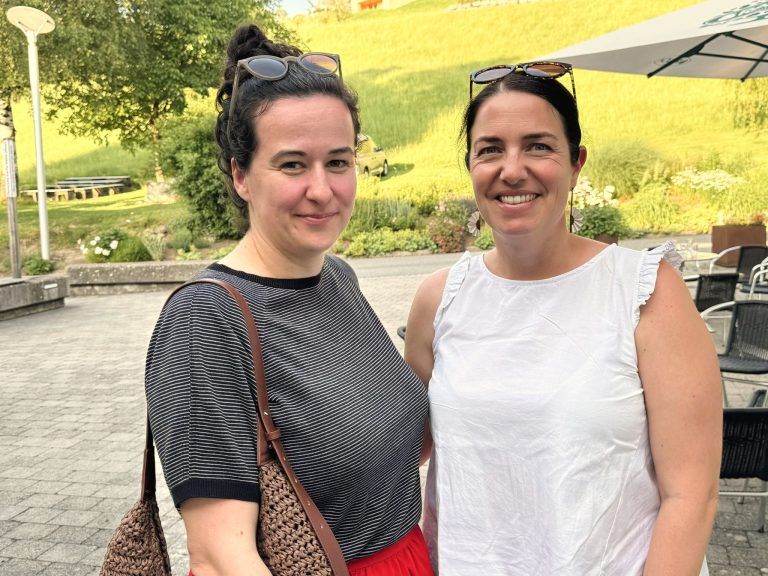 Frauensalon feierte Jubiläum: Denise Beer und Susanne Kopf-Schmid (Land Vorarlberg).