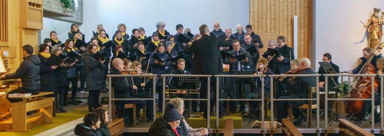 Pfarre Goefis Patrozinium mit Projektchor "Goefis singt" Missa brevis in C-Dur "Spatzenmesse" von W.A.Mozart 03.12.2023