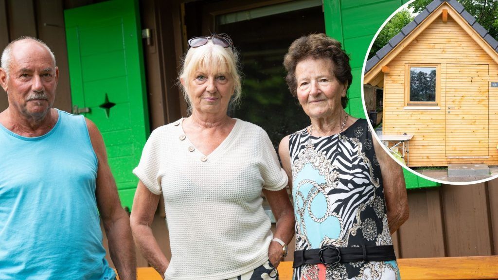 Trauer um den Abriss einer Hütte in der Schrebergartenanlage am Alten Rhein