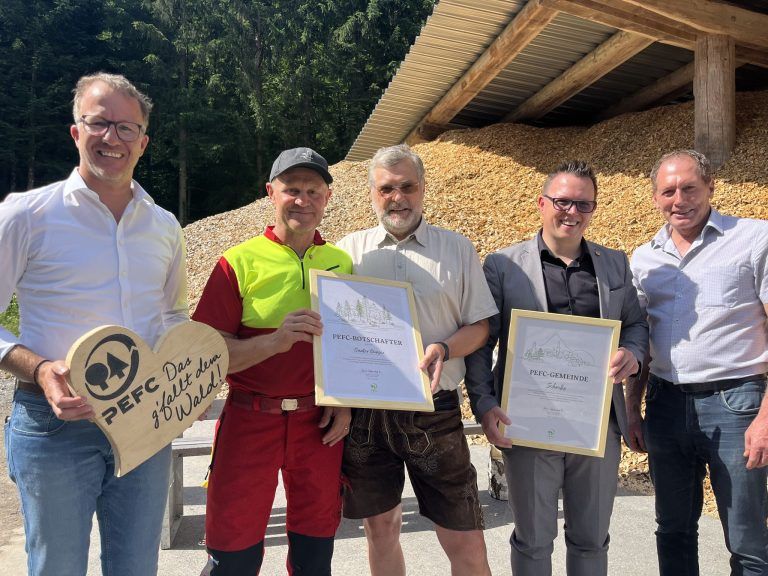 PEFC Gemeinde Schnifis, Pressekonferenz, Zertifizierung