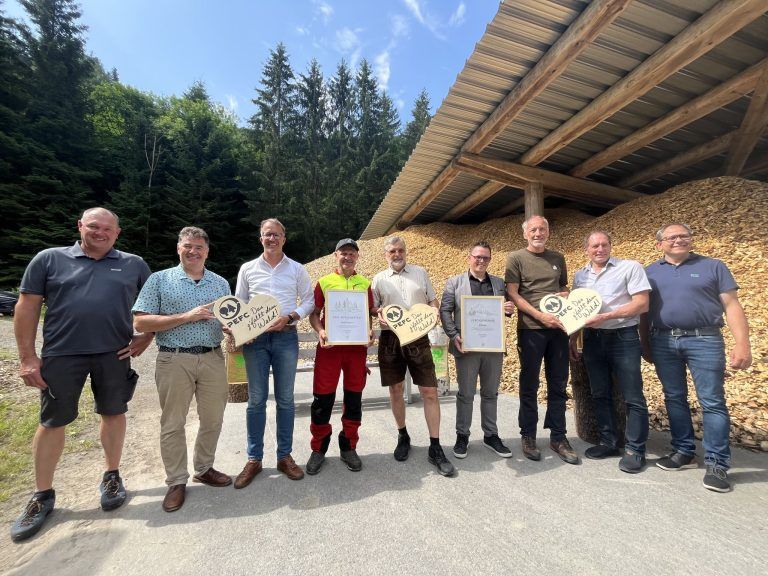 PEFC Gemeinde Schnifis, Pressekonferenz, Zertifizierung