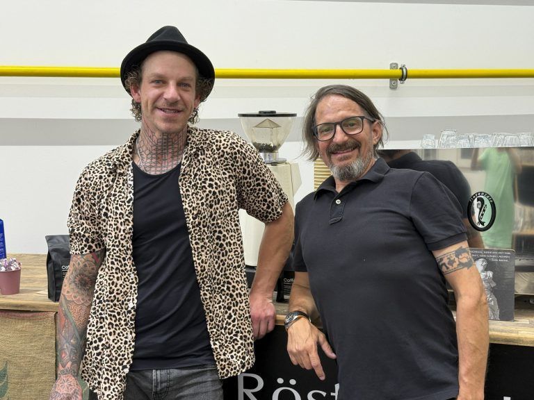 Kunstevent-Organisatoren Philip Steinbrugger und Ralf Isele