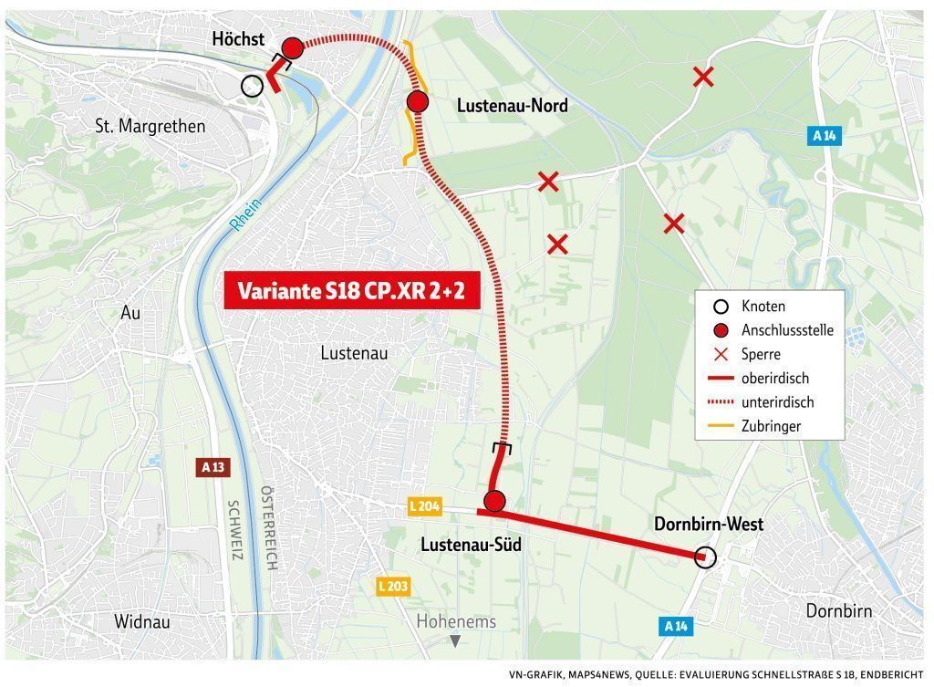 S 18: Asfinag verwirft Gewessler-Variante endgültig