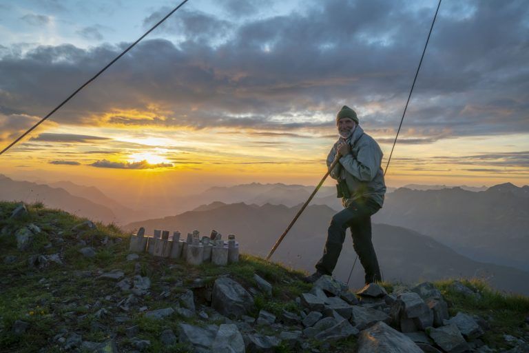 Sonnwendfeuer am Hochjoch, Walter Zudrell, Montafon