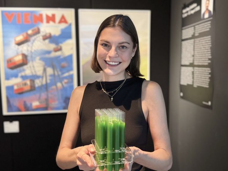 Kunst und Hotelerie: Julia Ponier servierte eine Nordic Green Essence.