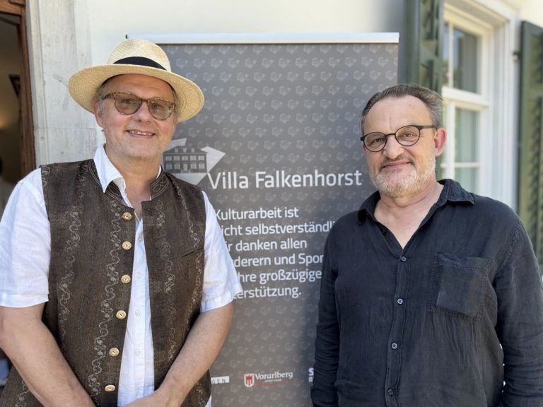 Kunst, Musik und Begegnung: Vorstände Robert Manner-Beiter und Stefan Burtscher (Verein Villa Falkenhorst).