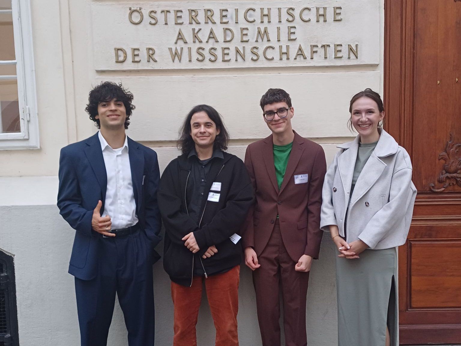 Talente aus Dornbirn werden gefördert: Marko Micic, Leonard Ramersdorfer, Damiano Frei und Julia Winder (v.l.n.re.)