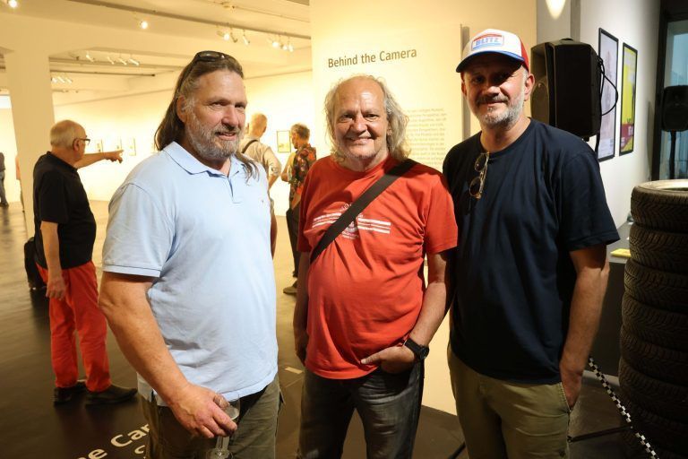 Fotolegendinnen im Flatz Museum: Thomas Ebner, Werner Branz und Darko Todorovic.