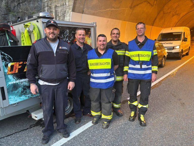 Feuerwehr, Übung, Tunnelübung, Laterns, Zwischenwasser, Rankweil