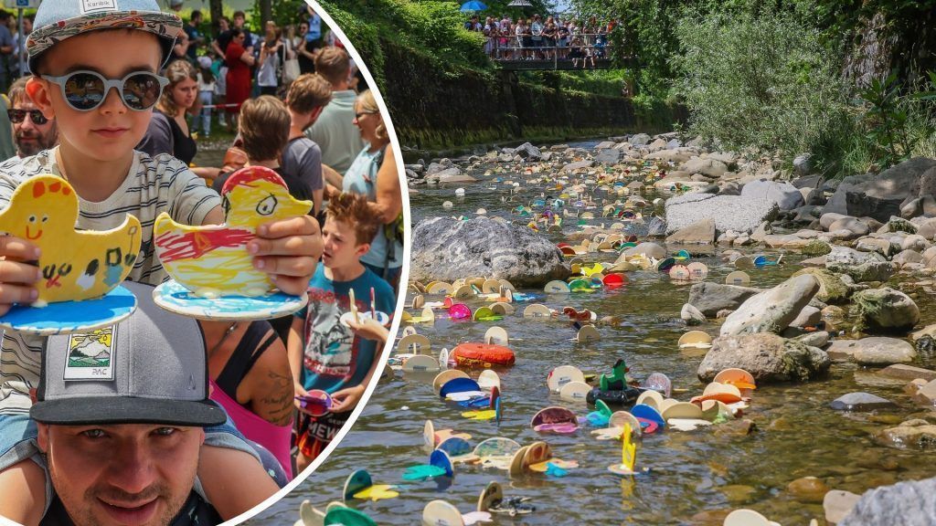 Wenn 1200 Holzenten in die Schwarzach plumpsen – „Der Nachhaltigkeitsgedanke war uns wichtig“