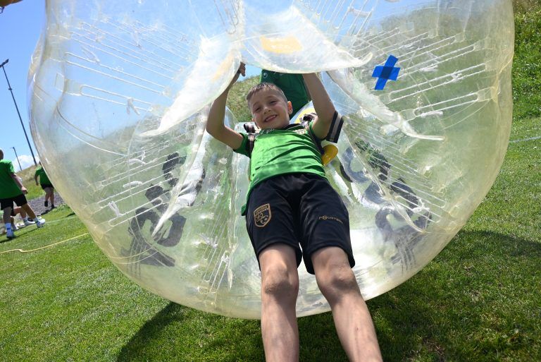Nachwuchsfest bei Austria Lustenau: Die Kinder freuten sich über das große Angebot. (bvs)
