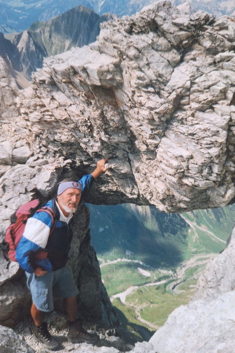 Nachruf auf Bruno Geuze: Ein Mann mit vielen Talenten : Bruno Geuze bei der Lechtaler Wetterspitze im September 1999