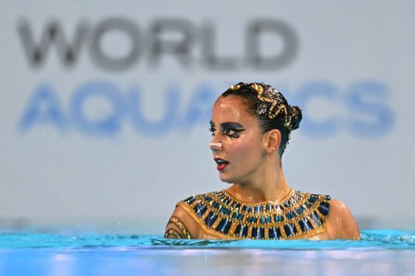 Synchronschwimmerin V. Alexandri im Technik-Solobewerb WM-4.