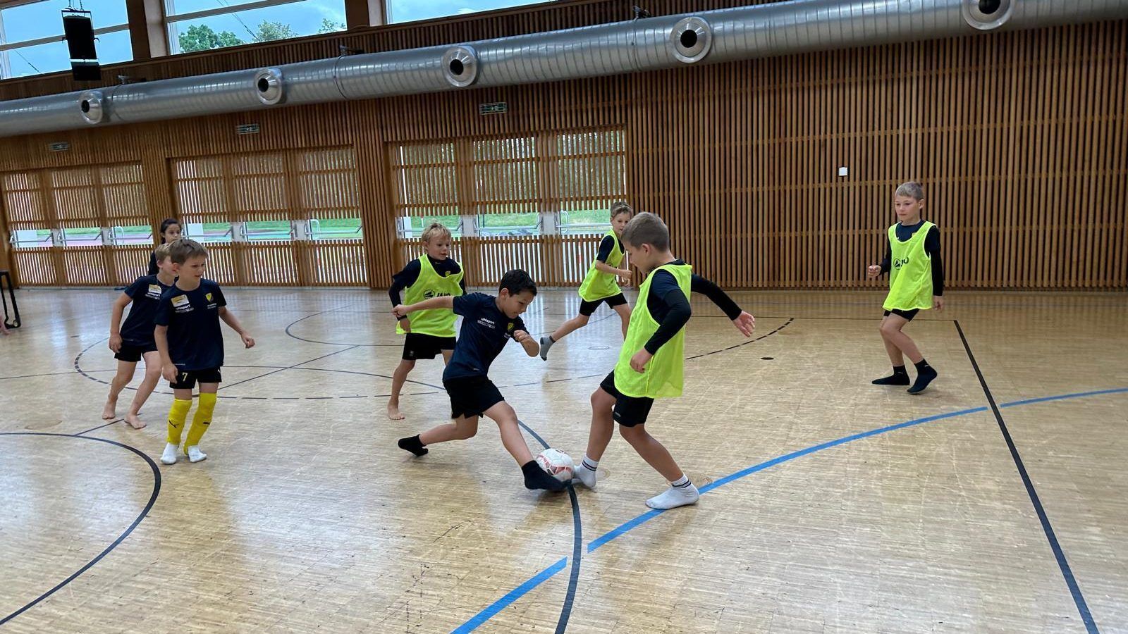 Erfolgreiches Sommercamp des FC Höchst: Hoch her ging es bei vielen Spielen.