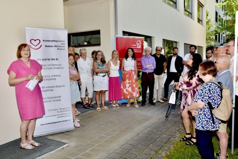Starkes Zeichen für gelebte Gemeinschaft und Solidarität: KPV-Bludenz-Obfrau Gerhild Feuerstein begrüßte die Anwesenden.